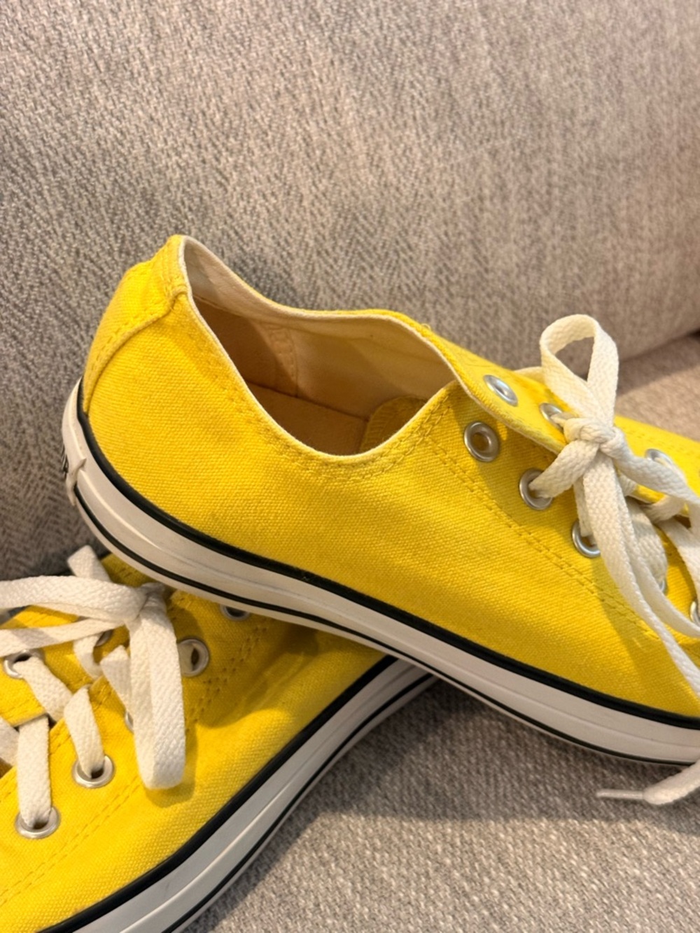 Converse Yellow Canvas Low-Top Sneakers - Picture 4 of 7